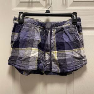 DKNY purple plaid pajama shorts. Size small.
